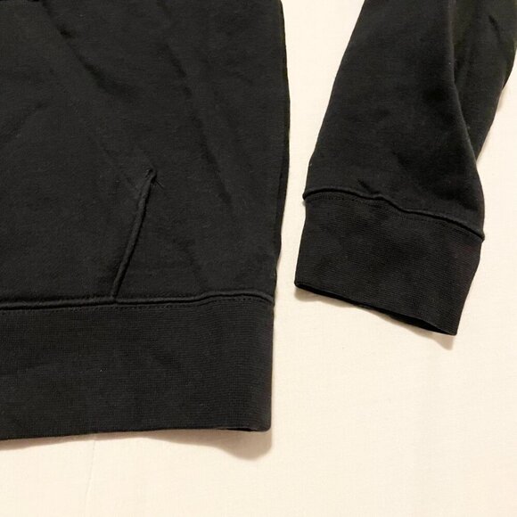 Nike Black Funnel Neck Pullover Logo Swoosh Sweatshirt Womems Medium - Picture 5 of 16